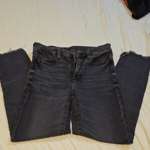 American Eagle Outfitters Dark Gray Cropped Jeans